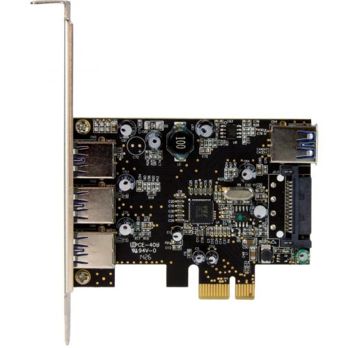 StarTech.com 4 Port PCI Express USB 3.0 Card   3 External And 1 Internal   5Gbps Alternate-Image1/500