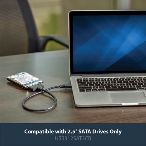 StarTech.com USB 3.1 (10Gbps) Adapter Cable For 2.5" SATA SSD/HDD Drives Alternate-Image1/500