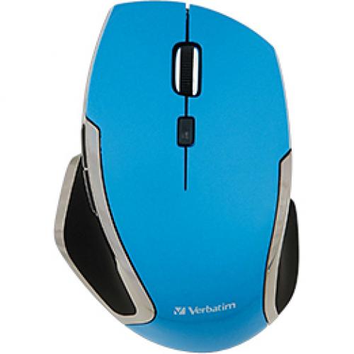 Verbatim Wireless Notebook 6 Button Deluxe Blue LED Mouse   Blue Alternate-Image1/500