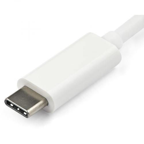 StarTech.com USB C To VGA Adapter   White   Thunderbolt 3 Compatible   USB C Adapter   USB Type C To VGA Dongle Converter Alternate-Image1/500