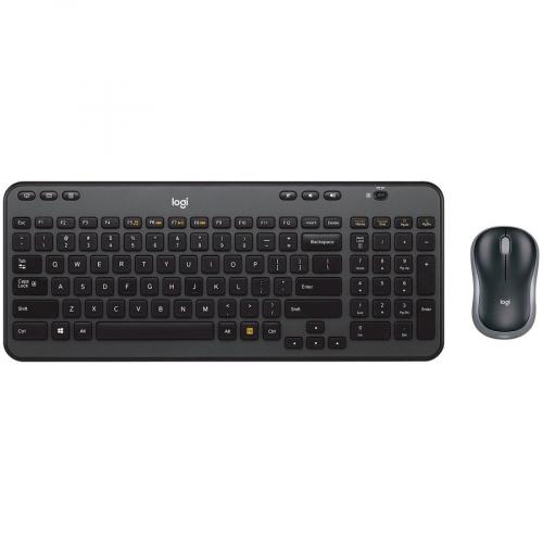 Logitech MK360 Full Size Wireless Scissor Keyboard And Mouse   Black Alternate-Image1/500
