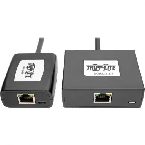 Tripp Lite By Eaton DisplayPort To HDMI Over Cat5/6 Active Extender Kit, Pigtail Transmitter/Receiver For Video/Audio, 150 Ft. (45 M), TAA Alternate-Image1/500