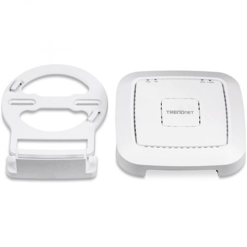 TRENDnet AC1200 Dual Band PoE Indoor Access Point, MU MIMO, 867 Mbps WiFi AC, 300 Mbps WiFi N Bands, Client Bridge, Repeater Modes, Gigabit PoE LAN Port, Captive Portal For Hotspot, White, TEW 821DAP Alternate-Image1/500