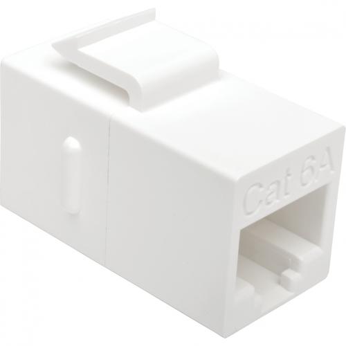 Tripp Lite By Eaton Cat6a Straight Through Modular In Line Snap In Coupler, (RJ45 F/F), TAA Alternate-Image1/500