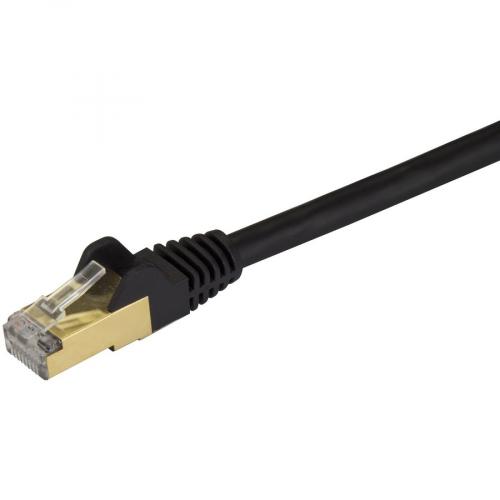 StarTech.com 3ft CAT6a Ethernet Cable   10 Gigabit Category 6a Shielded Snagless 100W PoE Patch Cord   10GbE Black UL Certified Wiring/TIA Alternate-Image1/500