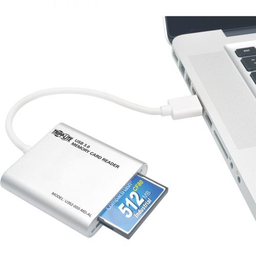 Tripp Lite By Eaton USB 3.0 SuperSpeed Multi Drive Memory Card Reader/Writer, Aluminum Case Alternate-Image1/500