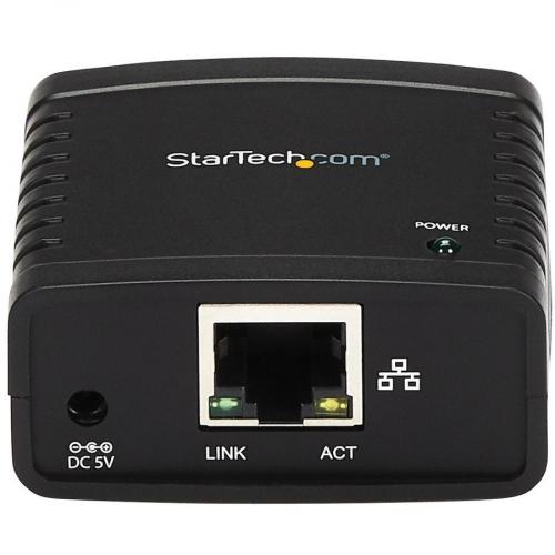 StarTech.com 10/100Mbps Ethernet To USB 2.0 Network LPR Print Server   USB Print Server With 10Base T/100Base TX Auto Sensing Alternate-Image1/500