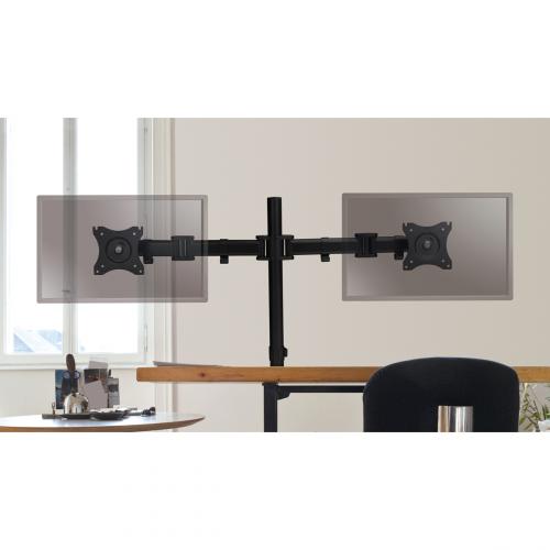 SIIG Dual Monitor Articulating Desk Mount   13" To 27" Alternate-Image1/500