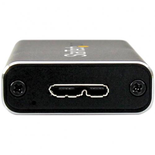 StarTech.com USB 3.1 Gen 2 (10Gbps) MSATA Drive Enclosure   Aluminum   Portable Data Storage For MSATA And MSATA Mini (Half Size) Alternate-Image1/500