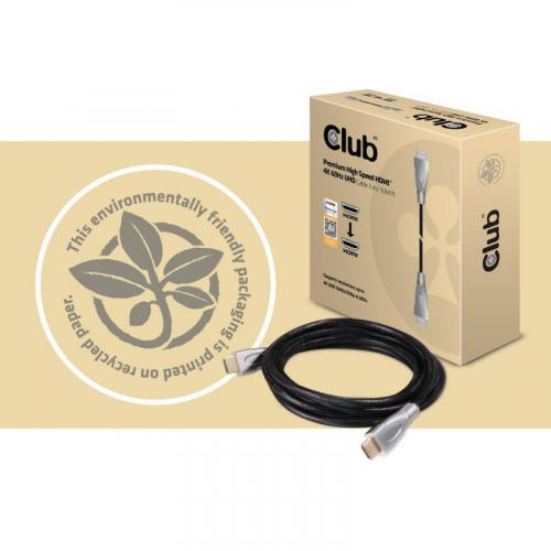 Club 3D Premium High Speed HDMI 2.0 4K60Hz UHD Cable 3 Meter Alternate-Image1/500