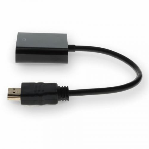 HP H4F02UT#ABA Compatible HDMI 1.3 Male To VGA Female Black Active Adapter For Resolution Up To 1920x1200 (WUXGA) Alternate Image1/500