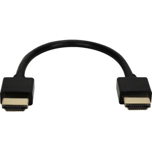 QVS 0.5ft High Speed HDMI UltraHD 4K With Ethernet Thin Flexible Cable Alternate-Image1/500