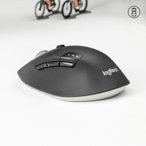 Logitech M720 Triathlon Multi Device Wireless Mouse   Bluetooth Connectivity   Easily Move Text, Images And Files   Hyper Fast Scrolling   10 Million Clicks   Up To 24 Month Battery Life Alternate-Image1/500