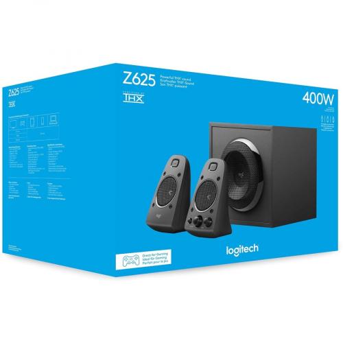 Logitech Z625 2.1 Speaker System   200 W RMS   Black Alternate-Image1/500