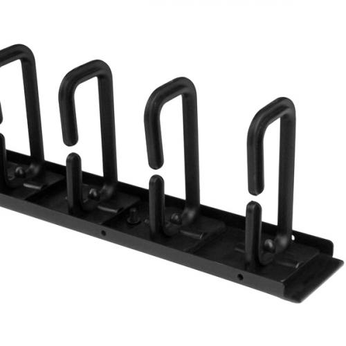 StarTech.com Vertical Cable Organizer With D Ring Hooks   Vertical Cable Management Panel   20U   2.8ft. Alternate-Image1/500