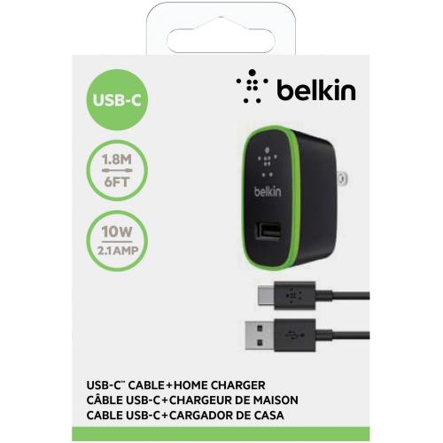 Belkin USB C To USB A Cable With Universal Home Charger Alternate-Image1/500
