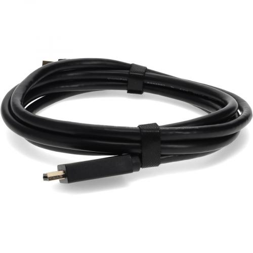 6ft DisplayPort Male To HDMI Male Black Cable Which Requires DP++ For Resolution Up To 2560x1600 (WQXGA) Alternate-Image1/500
