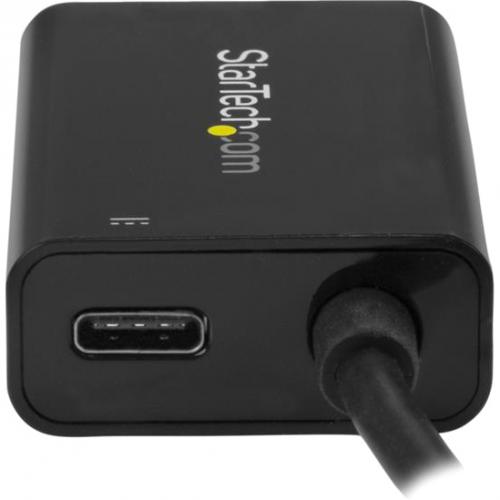 StarTech.com USB C To VGA Adapter With 60W Power Delivery Pass Through   1080p USB Type C To VGA Video Converter W/ Charging   Black Alternate-Image1/500
