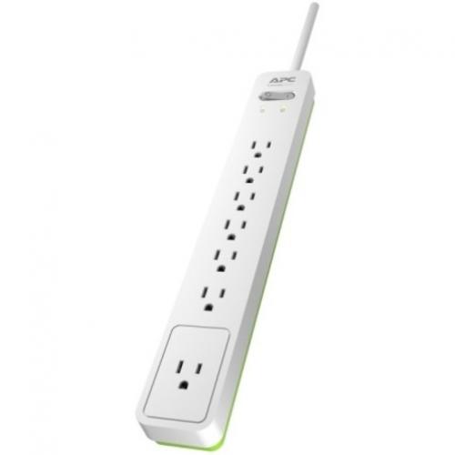 APC By Schneider Electric Essential SurgeArrest PE76W, 7 Outlets, 6 Foot Cord, 120V, White Alternate-Image1/500