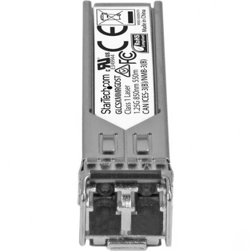 StarTech.com Cisco GLC SX MM RGD Compatible SFP Module   1000BASE SX   1GE Gigabit Ethernet SFP 1GbE Multimode Fiber MMF Optic Transceiver Alternate-Image1/500