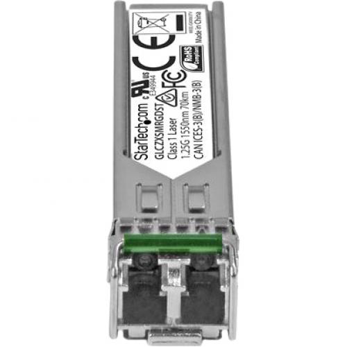 StarTech.com Cisco GLC ZX SM RGD Compatible SFP Module   1000BASE ZX   1GE Gigabit Ethernet 1GbE Single Mode Fiber SMF Optic Transceiver Alternate-Image1/500