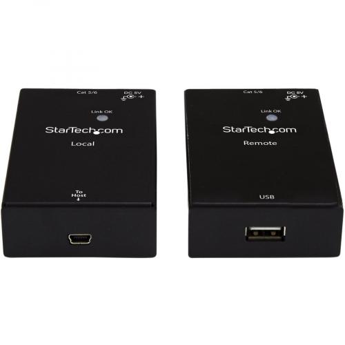 StarTech.com USB 2.0 Extender Kit Over Cat5e/Cat6 Cable (RJ45)   Up To 165ft (50m)   USB Port Over Ethernet Cable   Powered   480Mbps Alternate-Image1/500