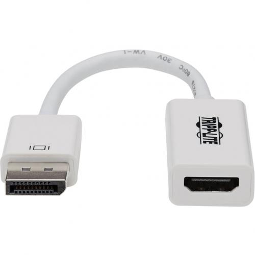 Tripp Lite By Eaton DisplayPort To HDMI Active Adapter Video Converter (M/F), 4K 60 Hz, DP 1.2, HDCP 2.2, 6 In. Alternate-Image1/500