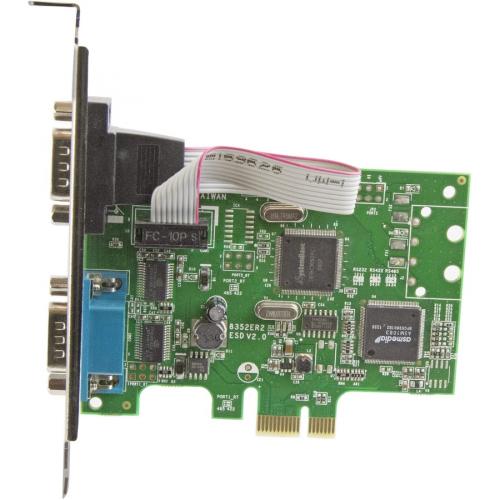 StarTech.com PCI Express Serial Card &acirc;&euro;" 2 Port &acirc;&euro;" Dual Channel 16C1050 UART &acirc;&euro;" Serial Port PCIe Card &acirc;&euro;" Serial Expansion Card Alternate-Image1/500