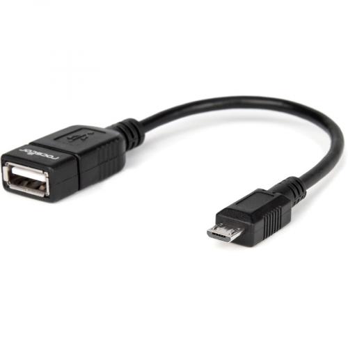 Rocstor Premium 6in Micro USB To USB OTG Host M/F Adatper Alternate-Image1/500