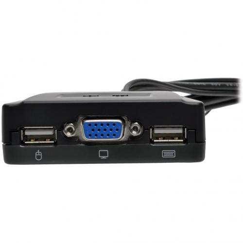 Tripp Lite By Eaton 2 Port USB/VGA Cable KVM Switch With Cables And USB Peripheral Sharing Alternate-Image1/500