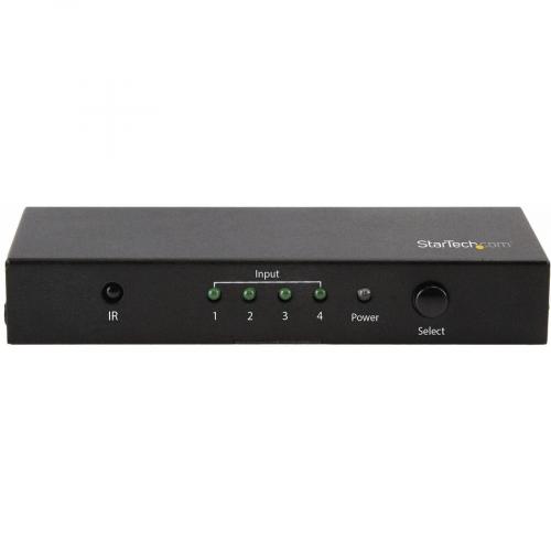 StarTech.com 4 Port HDMI Switch   4K 60Hz   Supports HDCP   IR   HDMI Selector   HDMI Multiport Video Switcher   HDMI Switcher Alternate-Image1/500