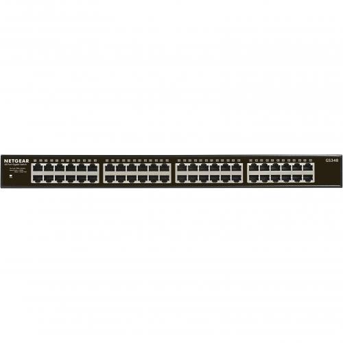Netgear 48 Port Gigabit Ethernet Rackmount Unmanaged Switch (GS348) Alternate-Image1/500