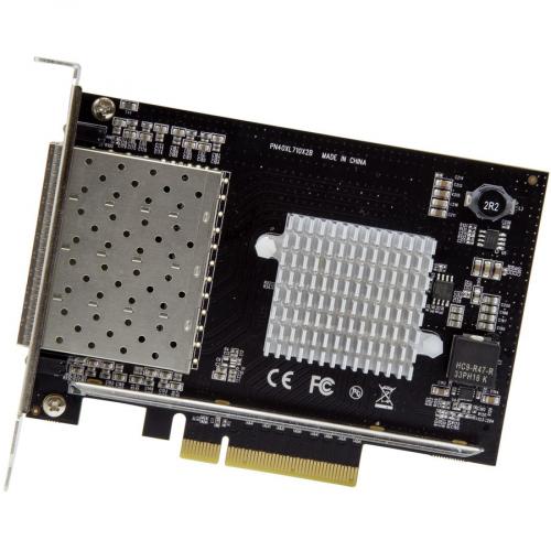StarTech.com Quad Port 10G SFP+ Network Card   Intel XL710 Open SFP+ Converged Adapter   PCIe 10 Gigabit Fiber Optic Server NIC   10GbE Alternate-Image1/500