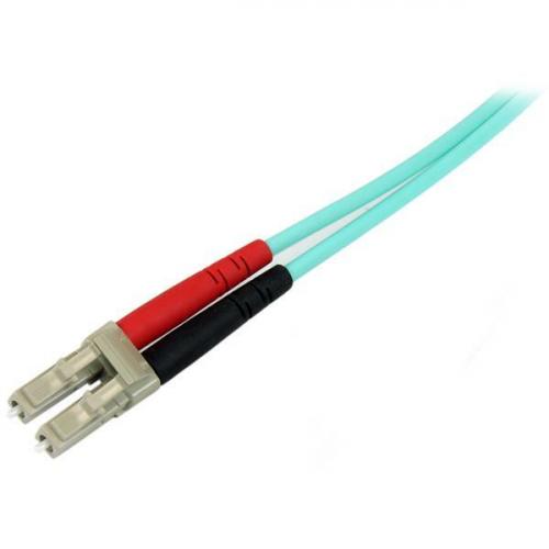 StarTech.com 5m (15ft) LC/UPC To LC/UPC OM4 Multimode Fiber Optic Cable, 50/125&micro;m LOMMF/VCSEL Zipcord Fiber, 100G, LSZH Fiber Patch Cord Alternate-Image1/500
