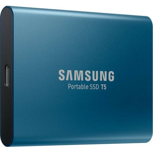 Samsung T5 MU PA500B/AM 500 GB Portable Solid State Drive   External   Blue Alternate-Image1/500