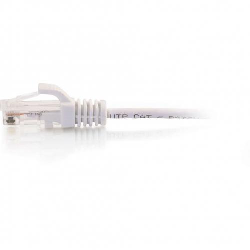 C2G 3ft Cat6 Slim Snagless Unshielded (UTP) Ethernet Cable   White Alternate-Image1/500