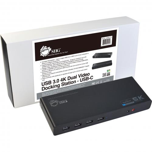 SIIG USB 3.0 4K Dual Video Docking Station Alternate-Image1/500