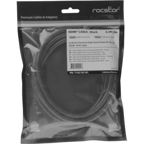 Rocstor Premium 12ft High Speed HDMI (M/M) Cable With Ethernet Alternate-Image1/500