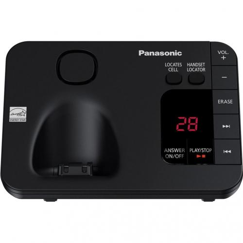 Panasonic KX TGE433B DECT 6.0 Plus 1.90 GHz Cordless Phone   Black Alternate-Image1/500