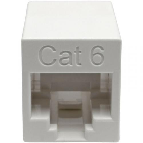 Tripp Lite By Eaton Cat6 Straight Through Modular Compact In Line Coupler (RJ45 F/F), White, TAA Alternate-Image1/500