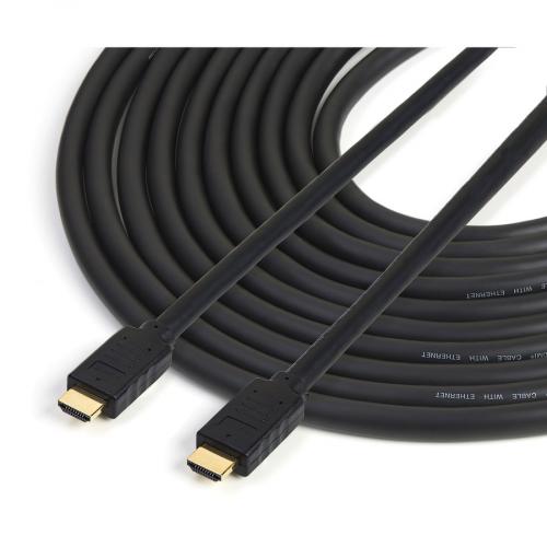 StarTech.com 50ft (15m) HDMI 2.0 Cable   4K 60Hz UHD Active High Speed HDMI Cable   CL2 Rated For In Wall Install   Durable   HDR, 18Gbps Alternate-Image1/500