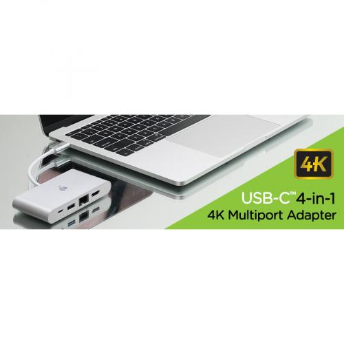 IOGEAR USB C 4K Multiport Adapter (HDMI, GbE, USB Type A, USB C) Alternate-Image1/500