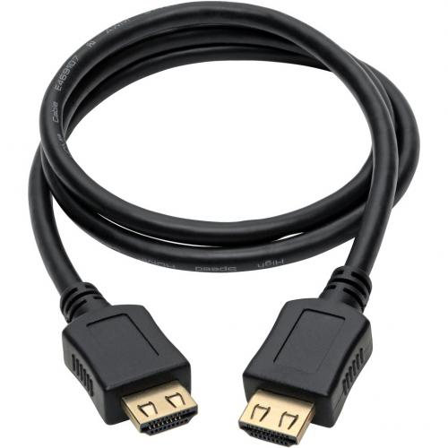 Tripp Lite High Speed HDMI Cable W/ Gripping Connectors 4K M/M Black 3ft 3' Alternate-Image1/500