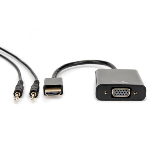 Rocstor Premium HDMI To VGA + 3.5mm Audio Adapter Alternate-Image1/500