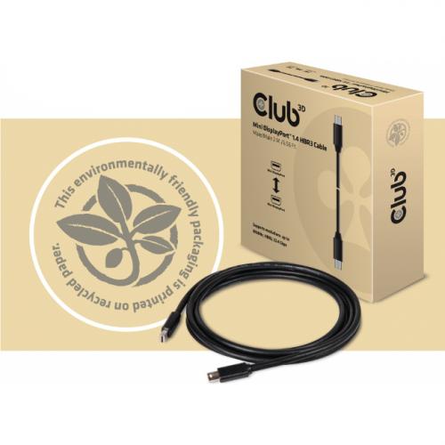 Club 3D MiniDisplayPort 1.4 HBR3 Cable M/M 2m/6.56 Ft. Alternate-Image1/500