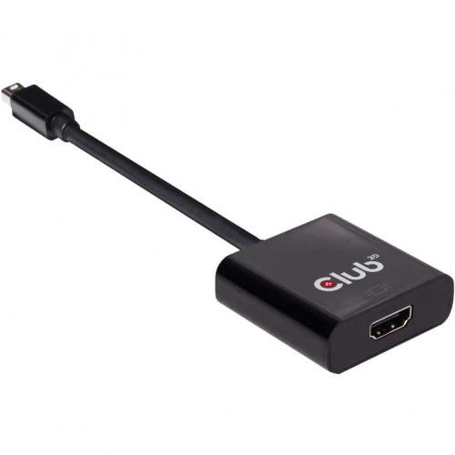 Club 3D Mini DisplayPort&trade; 1.2 To HDMI&trade; 2.0 UHD Active Adapter Alternate-Image1/500