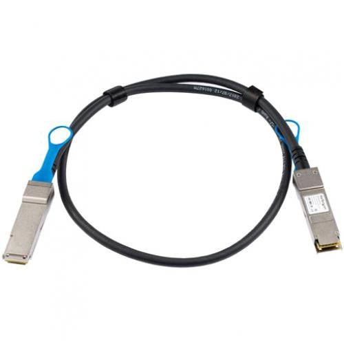 StarTech.com MSA Uncoded Compatible 1m 40G QSFP+ To QSFP+ Direct Attach Cable   40 GbE QSFP+ Copper DAC 40 Gbps Low Power Passive Twinax Alternate-Image1/500