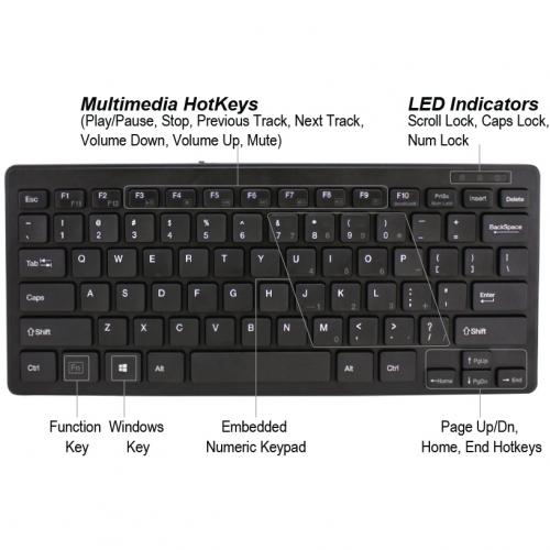 Adesso SlimTouch Mini Keyboard Alternate-Image1/500