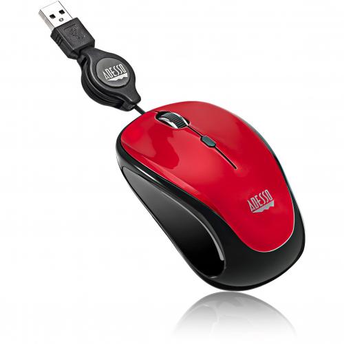 Adesso IMouse S8R   USB Illuminated Retractable Mini Mouse Alternate-Image1/500