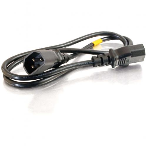 C2G 3ft Computer Power Extension Cable   18 AWG   250 Volt Alternate-Image1/500